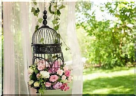 Ideas for decorating in vintage style: A cage