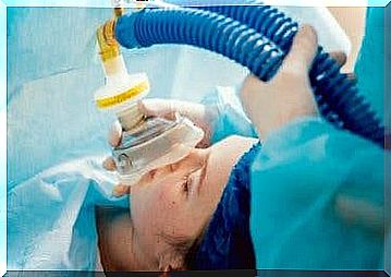 A patient who receives general anesthesia before surgery