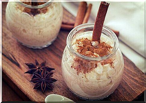 Recipe for rice pudding with few calories