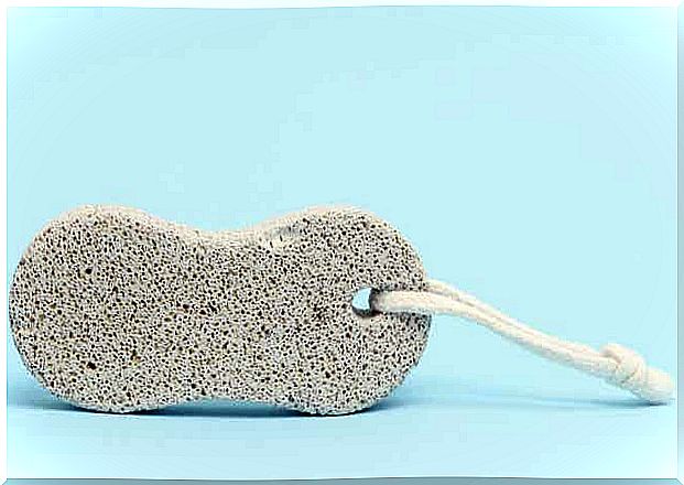 Pumice stone with string