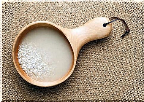 Rice water to treat diarrhea.