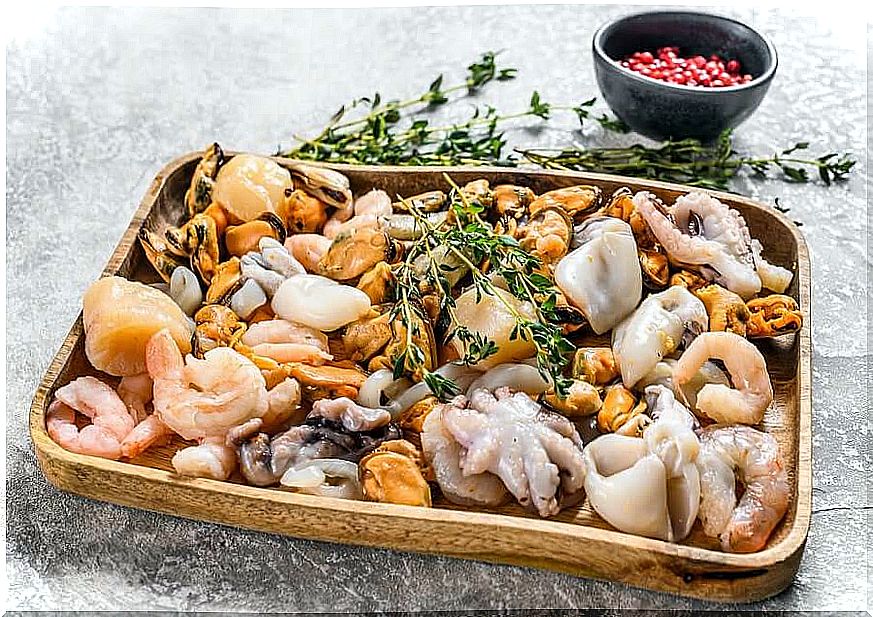 Seafood platter