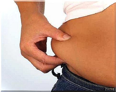 A person with excess belly fat.